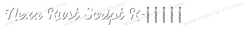 Nexa Rust Script R字体转换